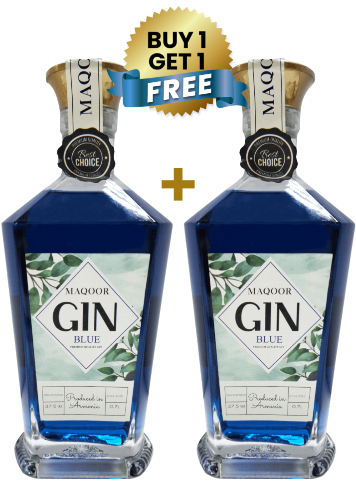 MAQOOR Gin Blue 70Cl (Buy 1 Get 1 Free)