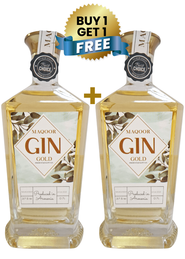 MAQOOR Gin Gold 70Cl (Buy 1 Get 1 Free)