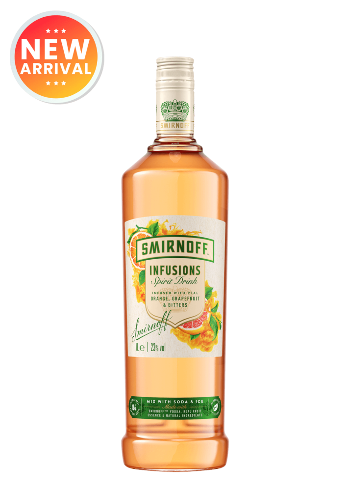 Smirnoff Infusions Orange, Grapefruit & Bitters 1L