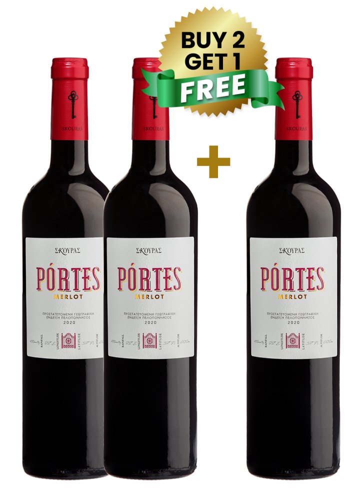 Skouras Portes Merlot 75cl (Buy 2 Get 1 Free)