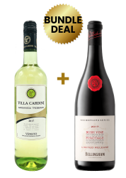 1 Btl Villa Cardini Garganega Trebbiano Veneto 75Cl + 1 Btl Bellingham The Bernard Series Bush Vine Pinotage 75Cl