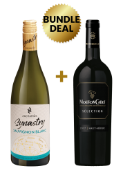 1 Btl Synastry Sauvignon Blanc 75Cl + 1 Btl Mouton Cadet Selection Haut-Medoc 75Cl