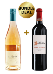 1 Btl La Mascota Rose 75Cl + 1 Btl Chateau Sergant Lalande De Pomerol 75Cl