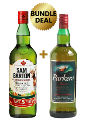 1 Btl Sam Barton Whisky 1L + 1 Btl Parkers Finest Blended Scotch Whisky 1Lt