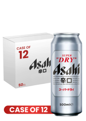 Asahi Super Dry Can 50 Cl. X 12 Case