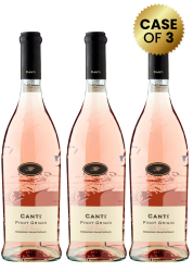 3 Bottles Canti Pinot Grigio Delle Venezie Doc Rose 75Cl Promo
