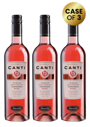 3 Bottles Canti Puglia Igt Zinfandel  Rose 75Cl Promo