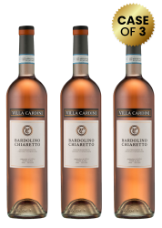3 Bottles Villa Cardini Bardolino Chiaretto Rose 75Cl Promo