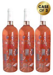 3 Bottles Vino Dessera Purnese Blush Dry Rose 75cl Promo