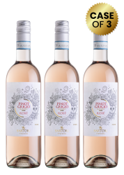 3 Bottles Sartori Di Verona Pinot Grigio Delle Venezie Doc Rose 75Cl Promo