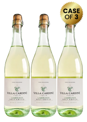 3 Bottles Villa Cardini Lambrusco Dell'emilia Bianco Amabile 75Cl Promo