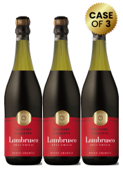 3 Bottles Signore Giuseppe Lambrusco Dell'emilia Rosso Amabile 75Cl Promo