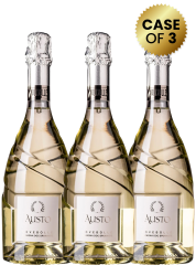 3 Bottles Austo Novebolle Romagna DOC Vino Spumante Brut 75Cl Promo