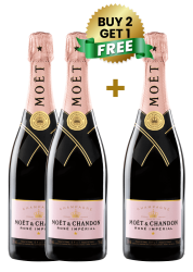 Moet & Chandon Rose Imperial 75Cl (Buy 2 Get 1 Free)