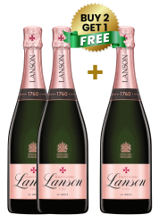 Lanson Le Rose Brut 75cl (Buy 2 Get 1 Free)