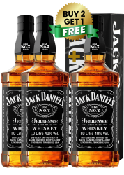 Jack Daniel's Metal GIFT Box 1L BUY 2 GET 1 FREE