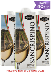 San Crispino Vino Bianco Brik 1L By Cantine Ronco X 3 PROMO