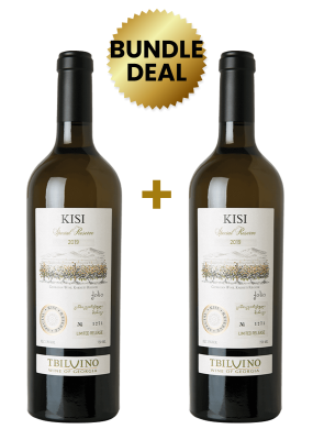 2 Btls Tbilvino Kisi Special Reserve Limited Release White Dry 75Cl Promo