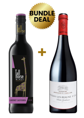 1 Btl Tall Horse Cabernet Sauvignon 75Cl + 1 Btl Domaine Marguerite Carillon Savigny-Les-Beaune 1Er Cru Petits Godeaux 75Cl