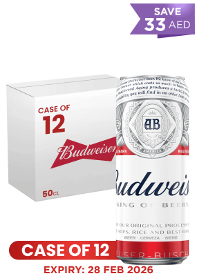 Budweiser Can 50 CL X 12 Case