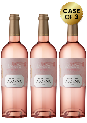 3 Bottles Quinta Da Alorna Touriga Nacional Vinho Rose 75 Cl Promo