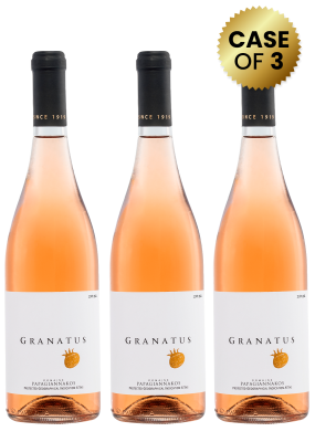 3 Bottles Papagiannakos Granatus Rose 75Cl Promo