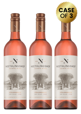 3 Bottles Neethlingshof Dry Rose 75Cl Promo