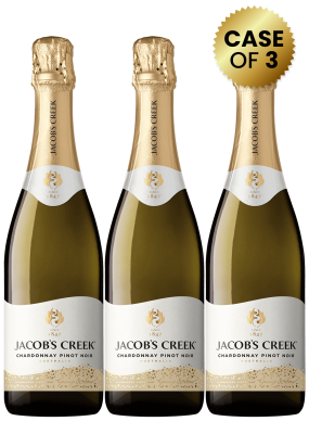 3 Bottles Jacob's Creek Sparkling Chardonnay Pinot Noir 75 Cl Promo