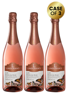 3 Bottles Lindeman's Bin 30 Sparkling Rose 75 Cl Promo