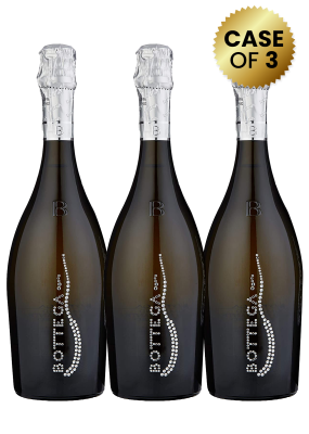 3 Bottles Bottega Diamond Vino Spumante Pinot Nero 75Cl Promo