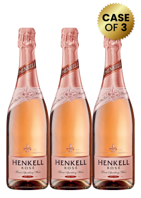 3 Bottles Henkell Rose Sparkling Dry-Sec 75Cl Promo