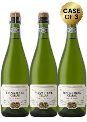 3 Bottles Franschhoek Cellar Brut Royale 75Cl Promo