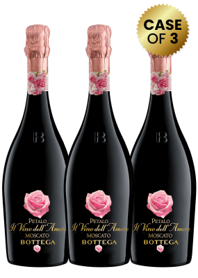3 Bottles Bottega Petalo Moscato Il Vino Dell Amore (Sparkling) 1.5L Promo