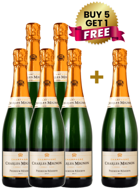 Charles Mignon Premium Reserve Brut 75Cl (Buy 5 Get 1 Free)