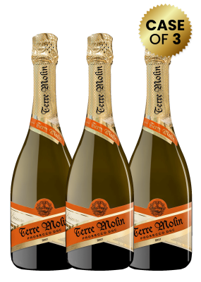 3 Bottles Terre Molin Prosecco Doc Brut 75Cl Promo
