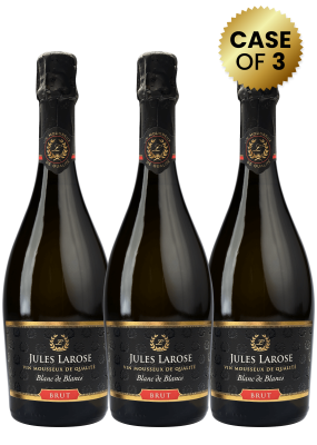 3 Bottles Jules Larose Blanc De Blancs Brut 75Cl Promo