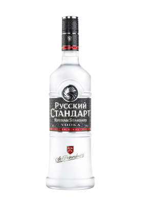 Russkij Standart, bouteille de vodka russe authentique Photo Stock - Alamy