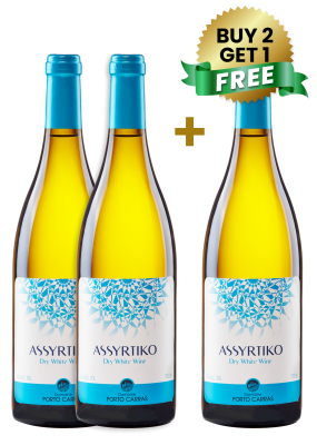 Porto Carras Assyrtiko Dry White 75 CL (Buy 2 Get 1 Free)