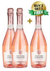 Signore Giuseppe Prosecco Rose Extra Dry 75Cl (Buy 2 Get 1 Free)