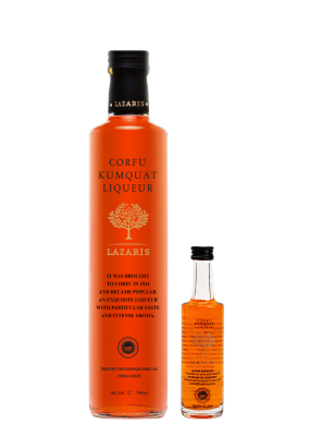 Lazaris Corfu Kumquat Liqueur 70Cl + 5Cl