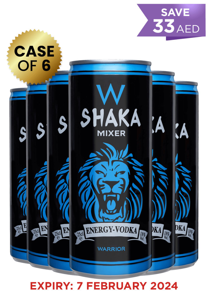 Shaka Mixer Energy Vodka Can 25Cl X 6 Cans Promo