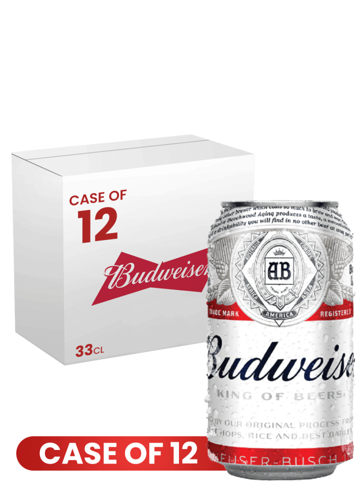 Budweiser Can 35.5 CL X 12 Case