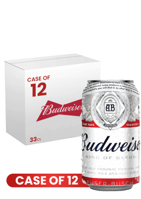 Budweiser Can 33 CL X 12 Case