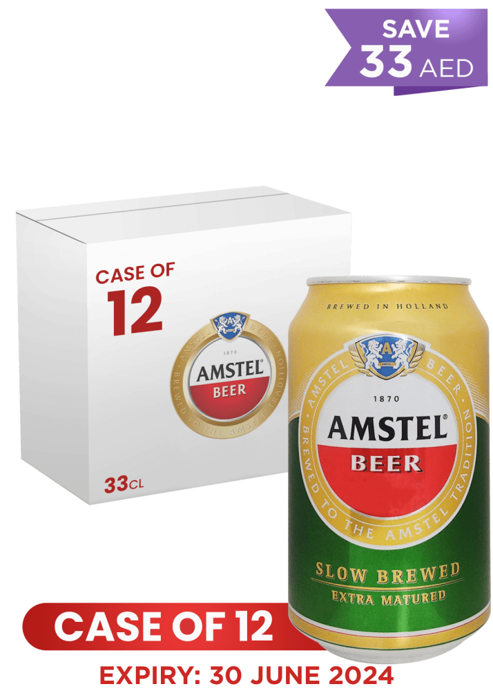 Amstel Regular Can 33 CL X 12 Case