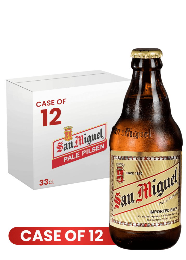 San Miguel Pale Pilsen Btl 33 CL X 12 Case