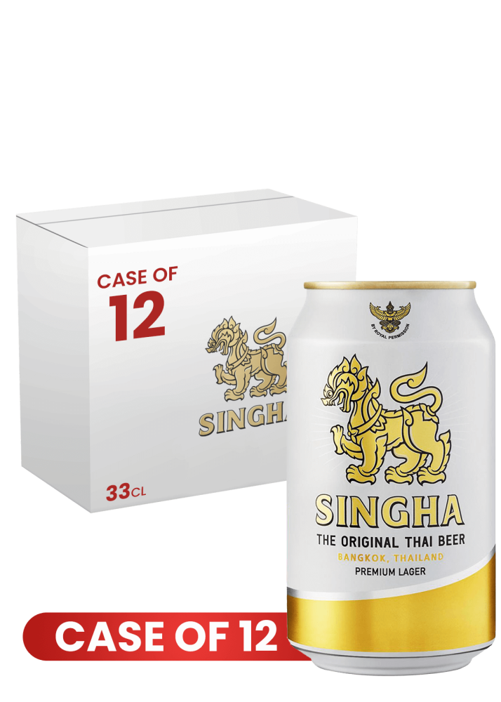 Singha Beer Can 33 CL X 12 Case