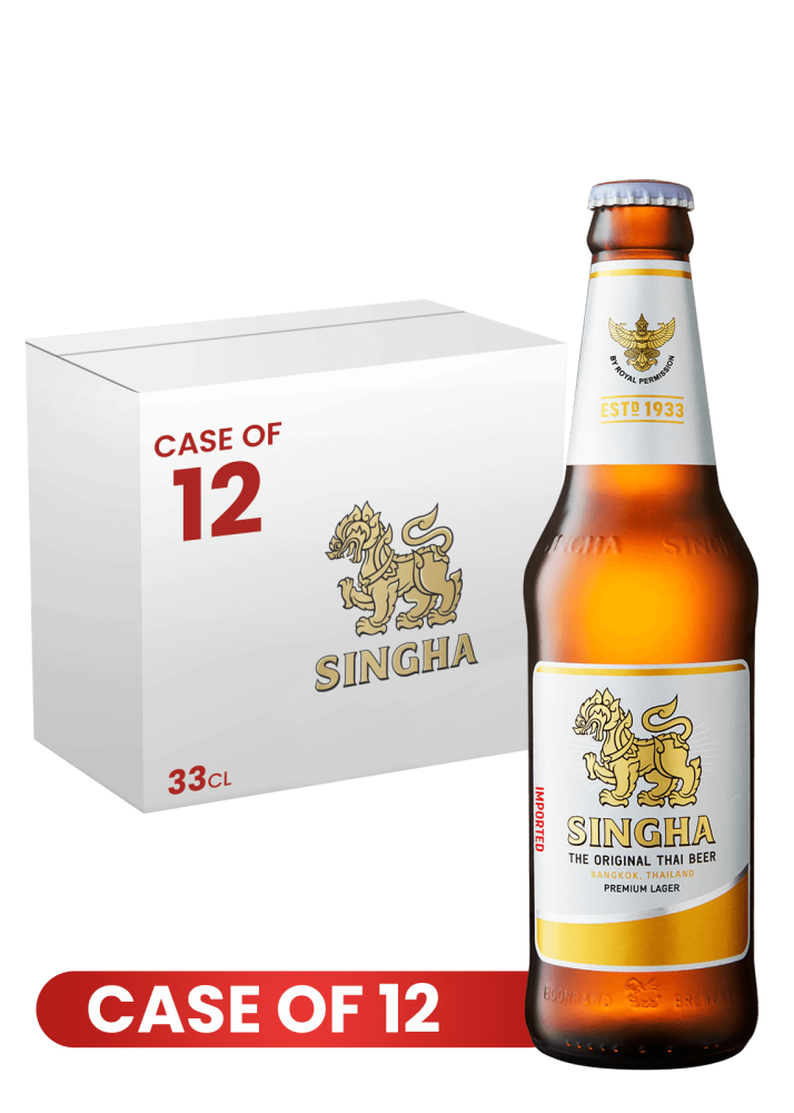Singha Beer Btl 33 CL X 12 Case