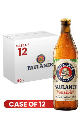 Paulaner Hefe-Weissbier Naturtrub Bottle 50 CL X 12 Case