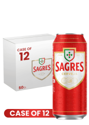 Sagres Cerveja Can 50 CL X 12 Case