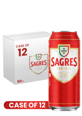 Sagres Cerveja Can 50 CL X 12 Case